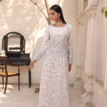 Pure Off-White Katan Organza Long Shirt