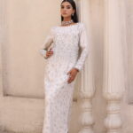 Pure Off-White Katan Organza Long Shirt - image 2