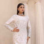 Pure Off-White Katan Organza Long Shirt - image 3