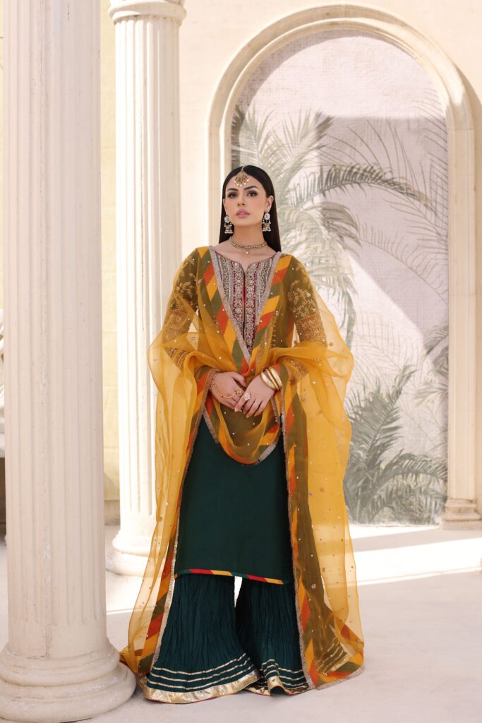 Emerald Green Jamawar