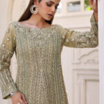 Pistachio Green Organza - image 7