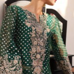 Emerald Green Organza - image 4
