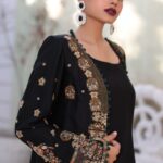 Black Front Open Gown - image 3