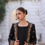 Black Front Open Gown - image 4