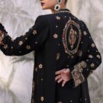 Black Front Open Gown - image 2