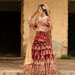 Red Velvet Bridal Lehenga - image 4