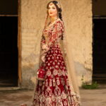 Red Velvet Bridal Lehenga - image 2