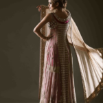 Ivory Chiffon Bridal Front Open Gown - image 2