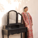 Red Rao Silk 80G Antique Gown - image 6
