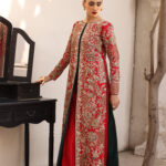 Red Rao Silk 80G Antique Gown - image 5