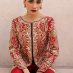 Red Rao Silk 80G Antique Gown