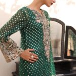 Emerald Green Organza Formal - image 2